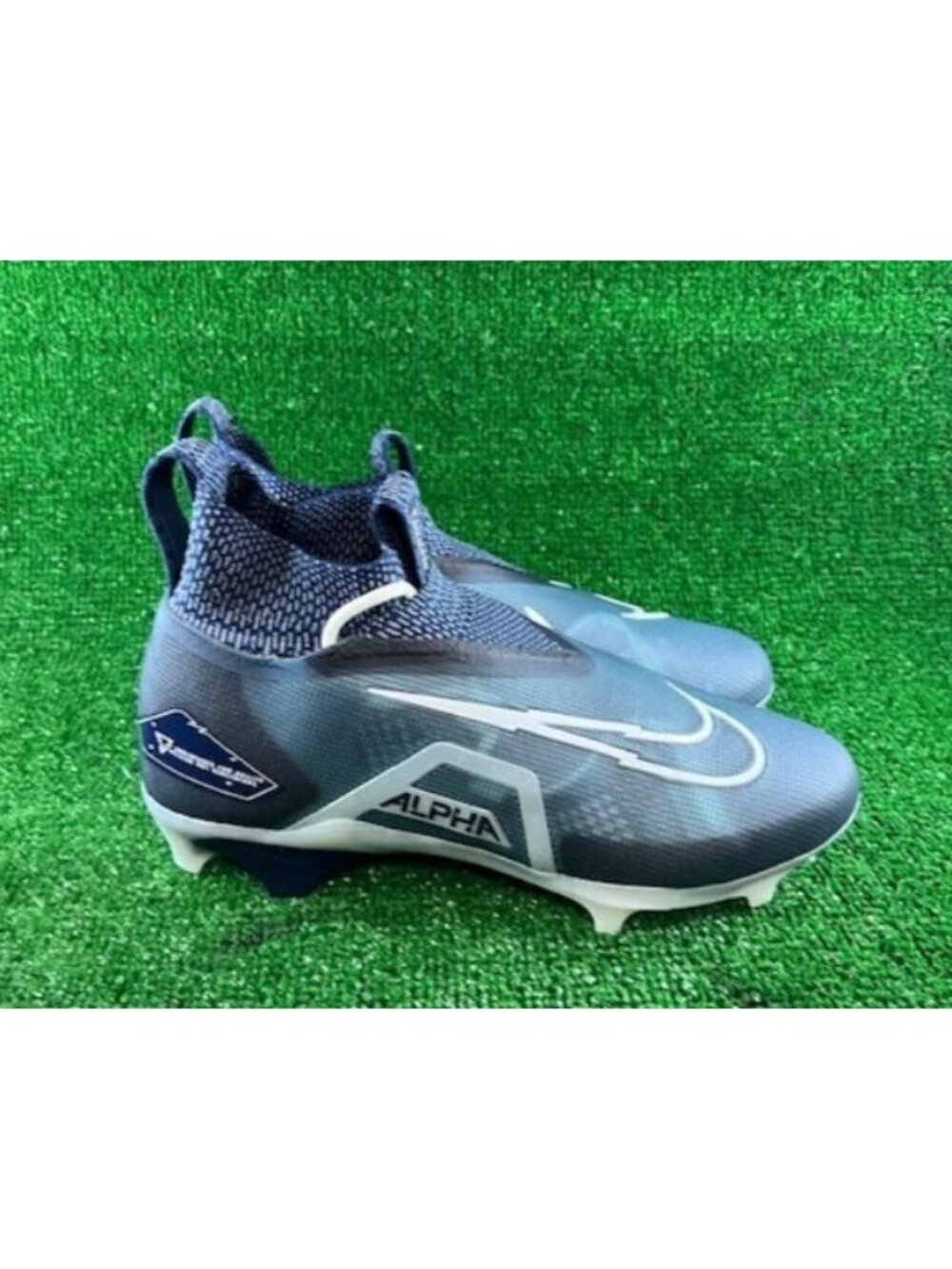 Men's Nike Alpha Menace Elite 3 Blue Football Cleats DM1792-400 Size 10